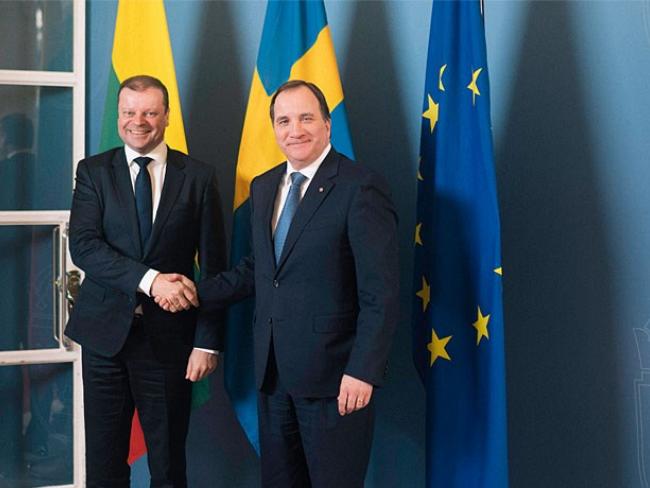 Премьер-министр Швеции провел переговоры с премьер-министром Литвы